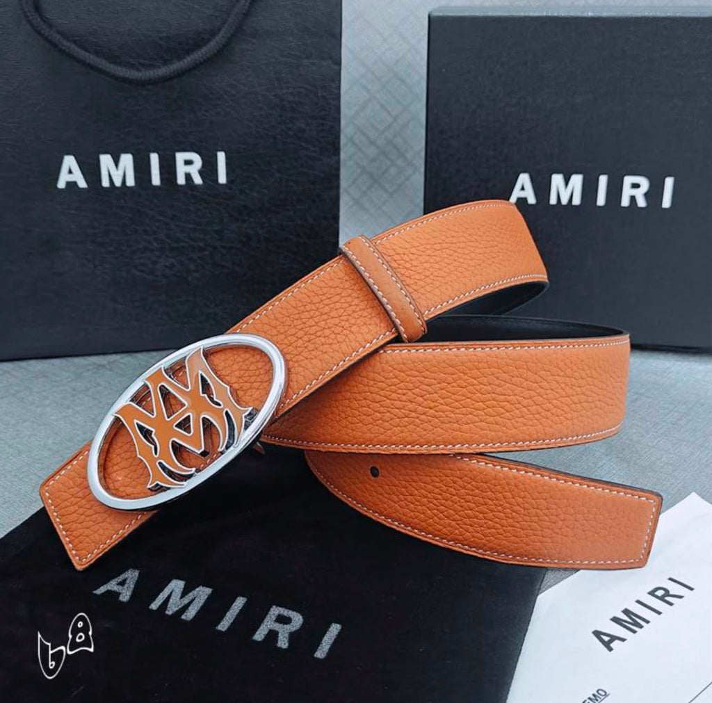 Cinturón AMIRI MA Logo Leather Belt