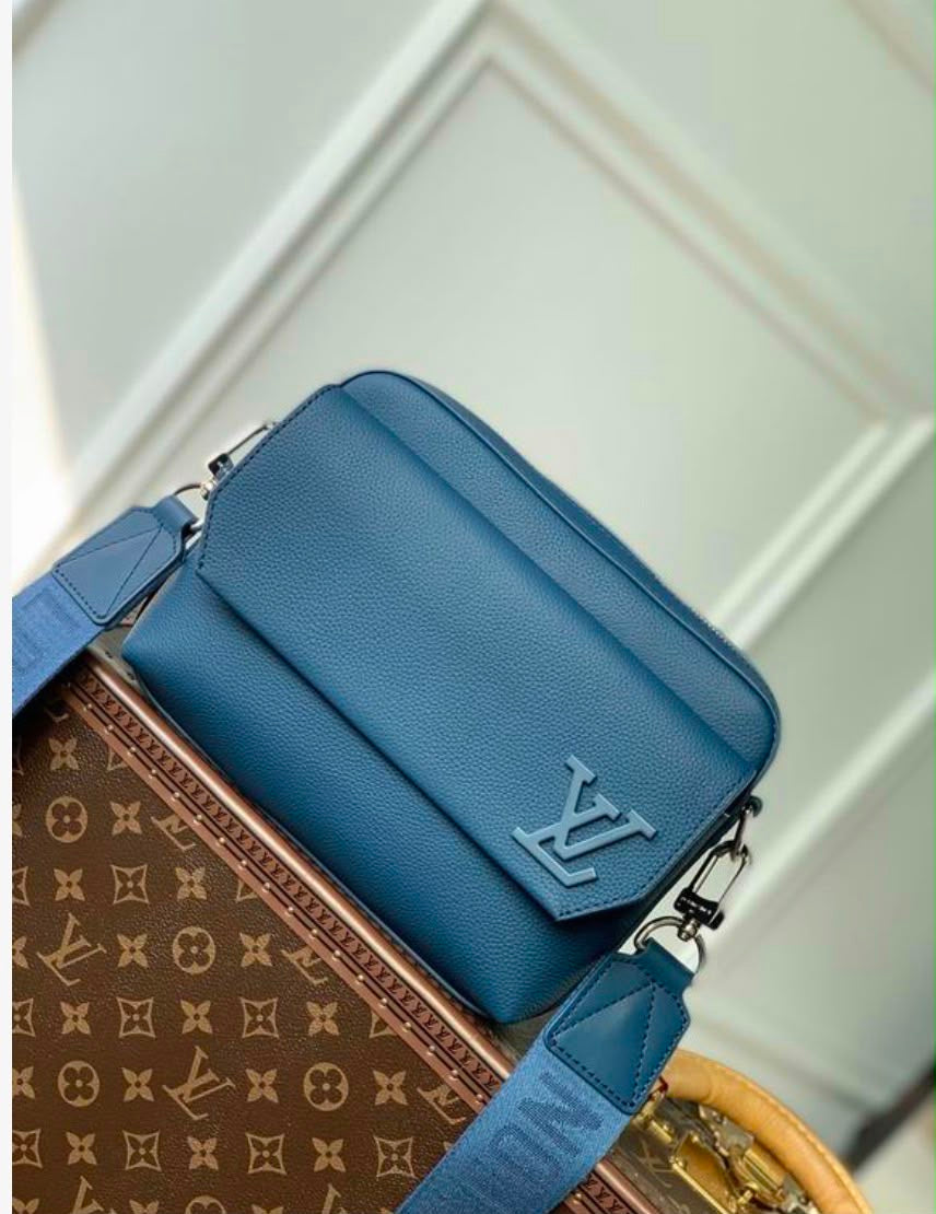 Bolso Louis Vuitton Messenger Azul Piel Premium