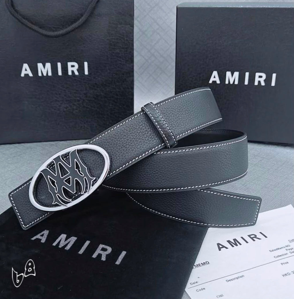 Cinturón AMIRI MA Logo Leather Belt