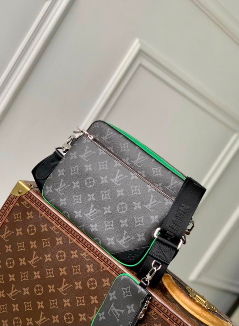 Bolso Louis Vuitton Premium Gris & Verde