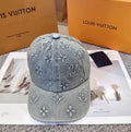Gorra LV Monogram Embossed Denim Cap