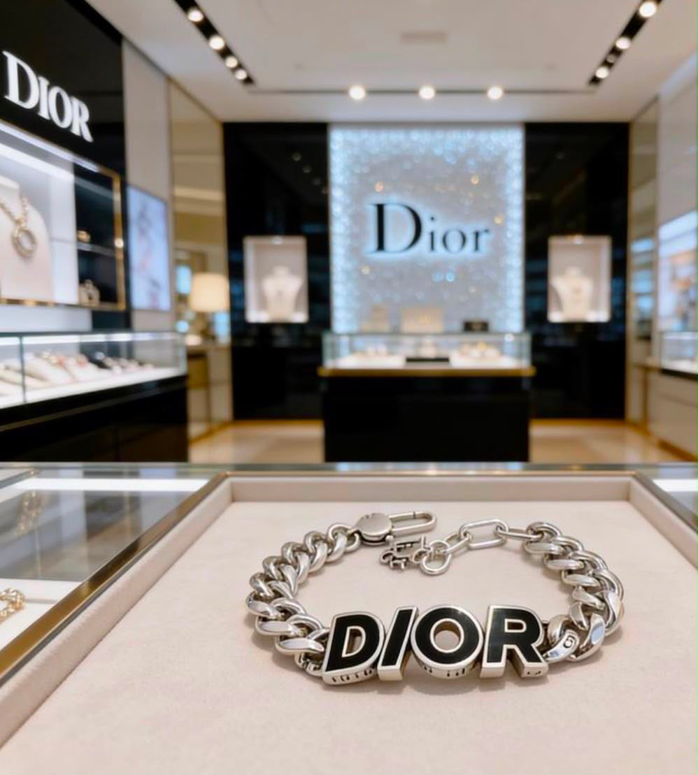 joya Dior Icon Chain Link Bracelet