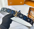 Cinturón Louis Vuitton LV Shape 40mm Reversible Belt "Monogram Multicolor / Denim Blue"