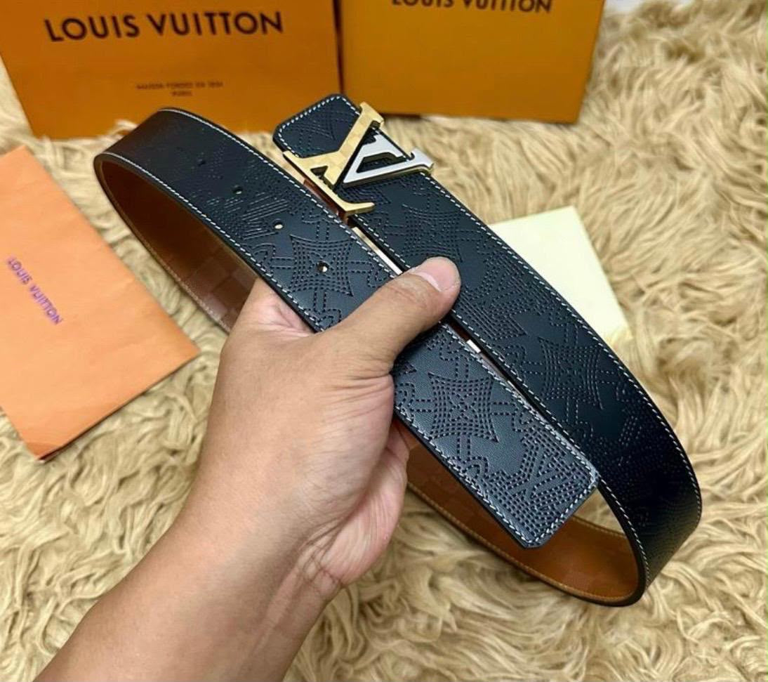 Cinturón Louis Vuitton LV Aerogram / LV Optic Monogram Perforated Belt