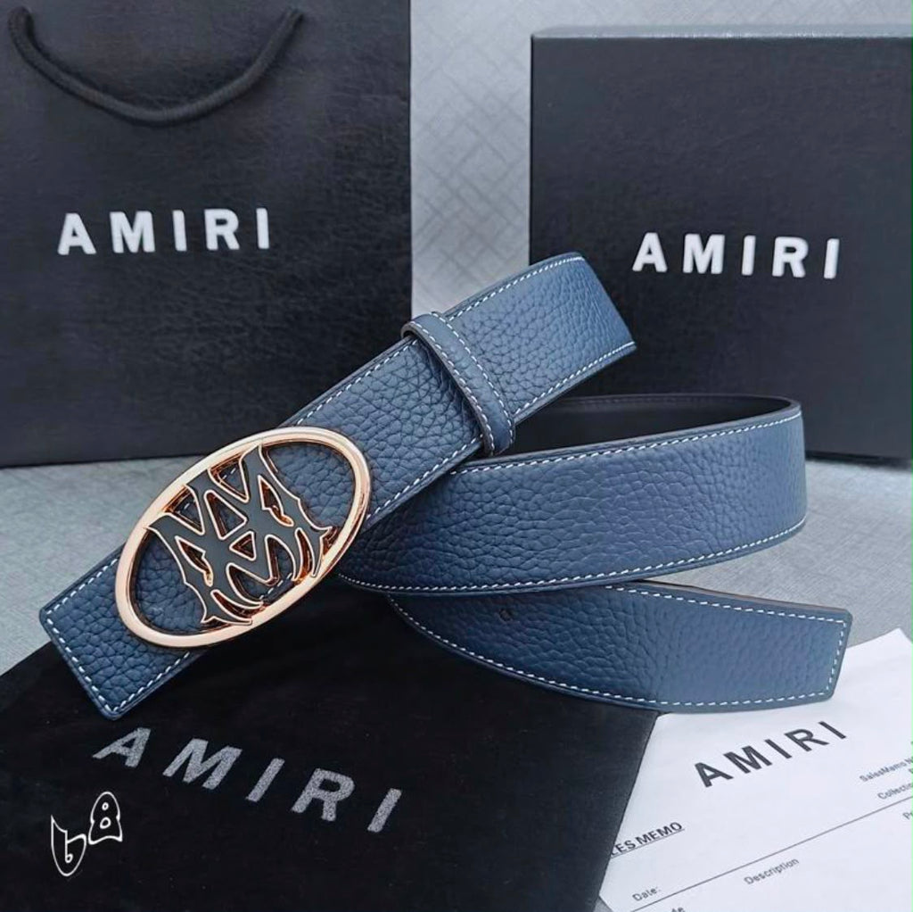 Cinturón AMIRI MA Logo Leather Belt